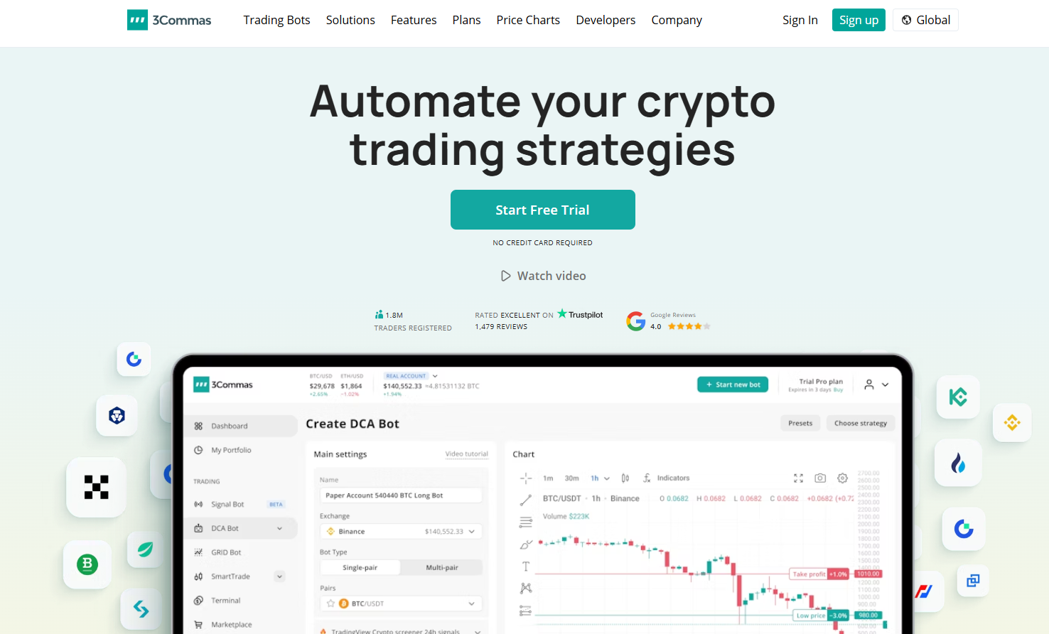 3Commas Website