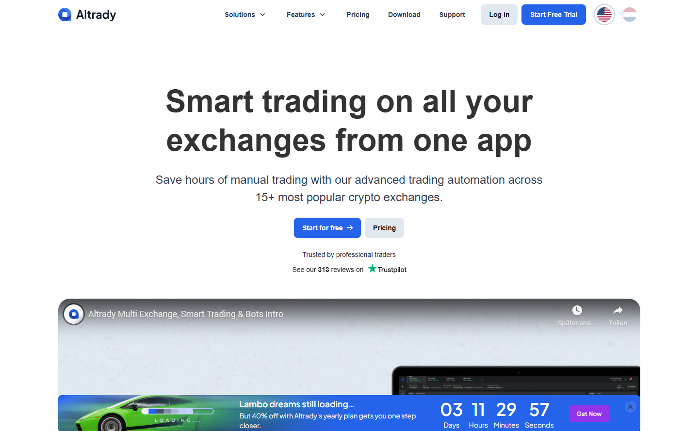 Altrady Website