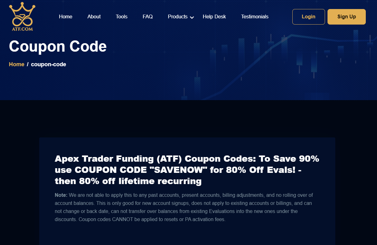 Apex Trader Funding Coupons