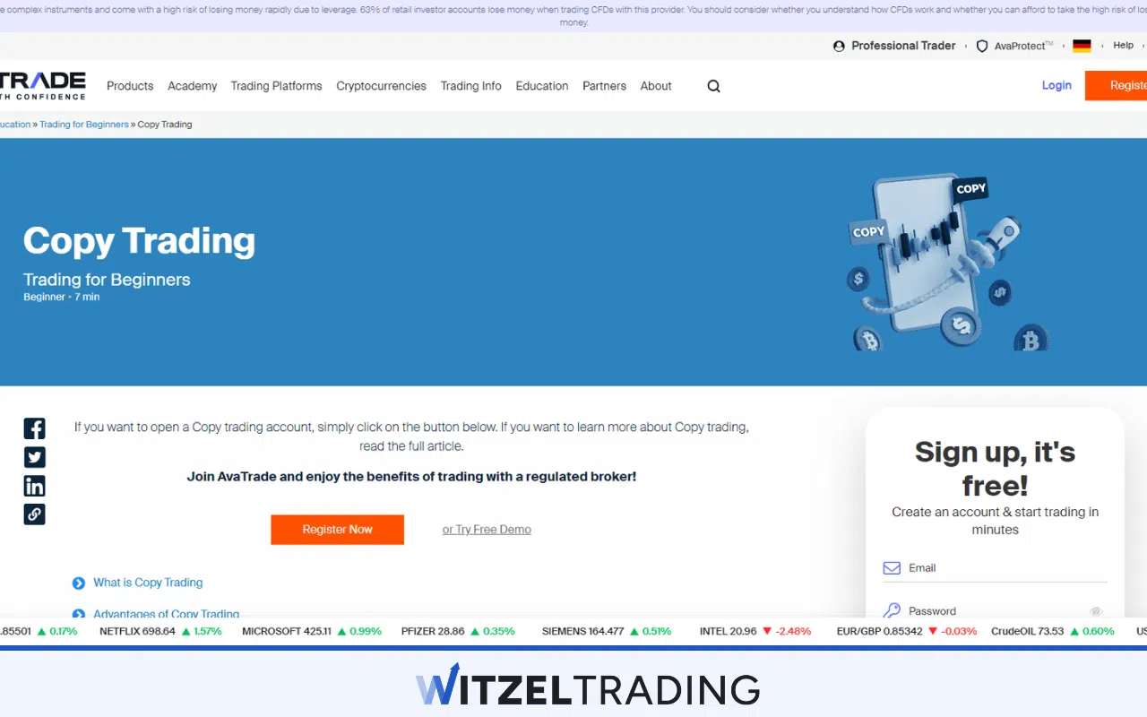AvaTrade Copy Trading