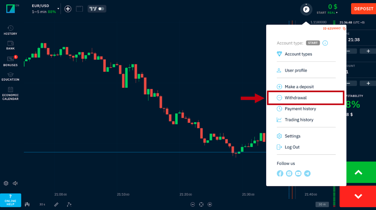 Binarium - Withdraw Funds as Nepalese Trader