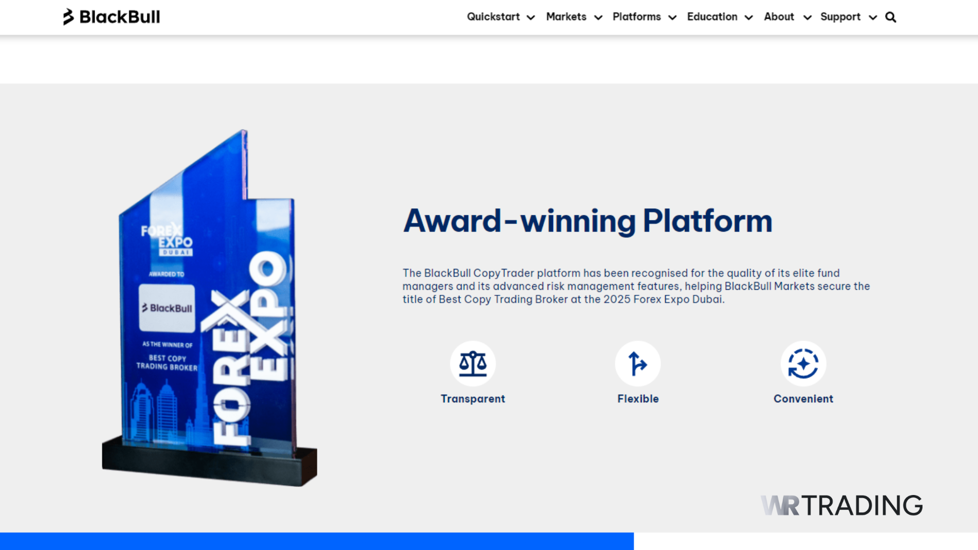 BlackBull Markets Copy Trading Award