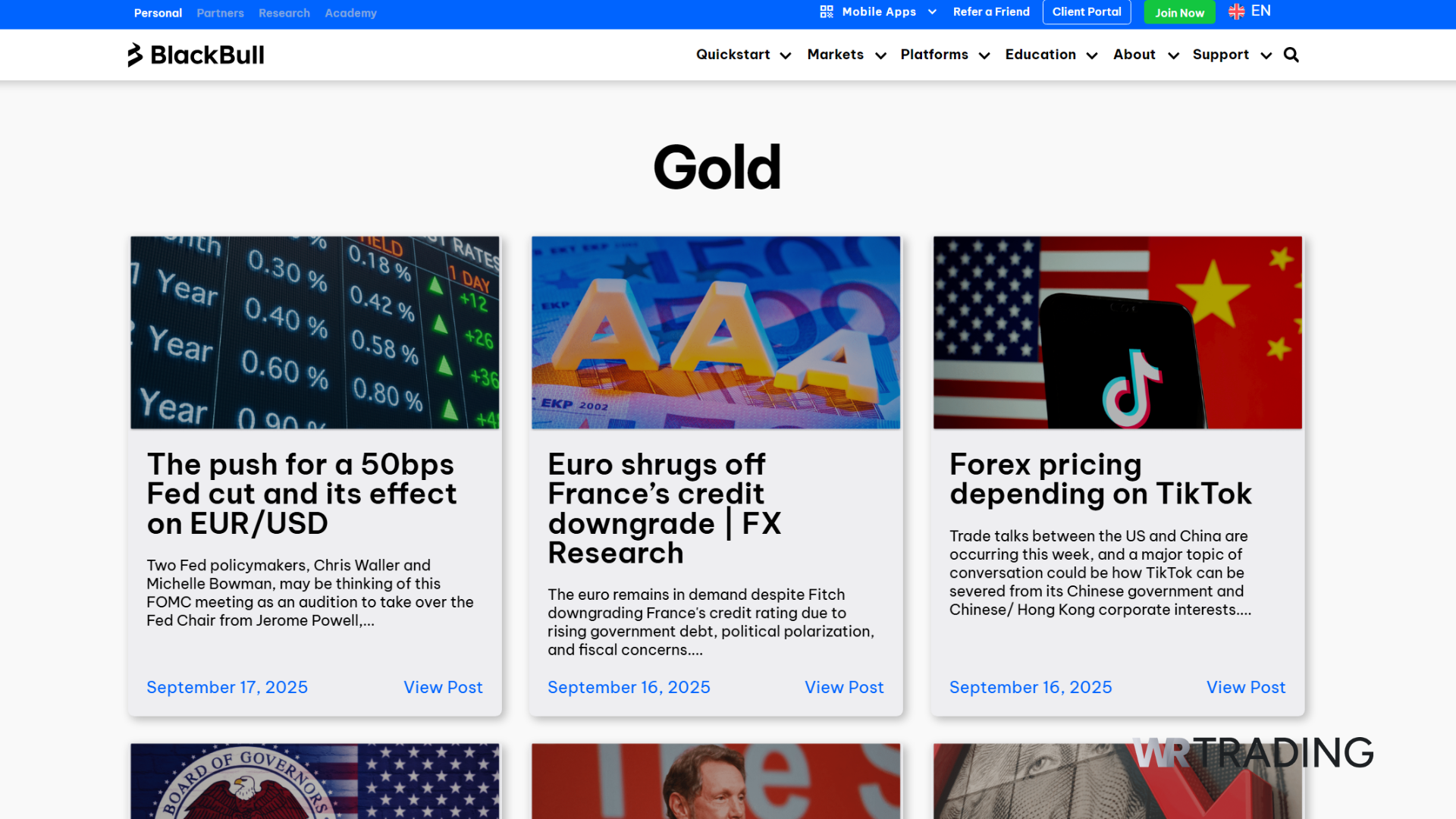 BlackBull Markets Best Gold Trading Broker to trade XAU/USD