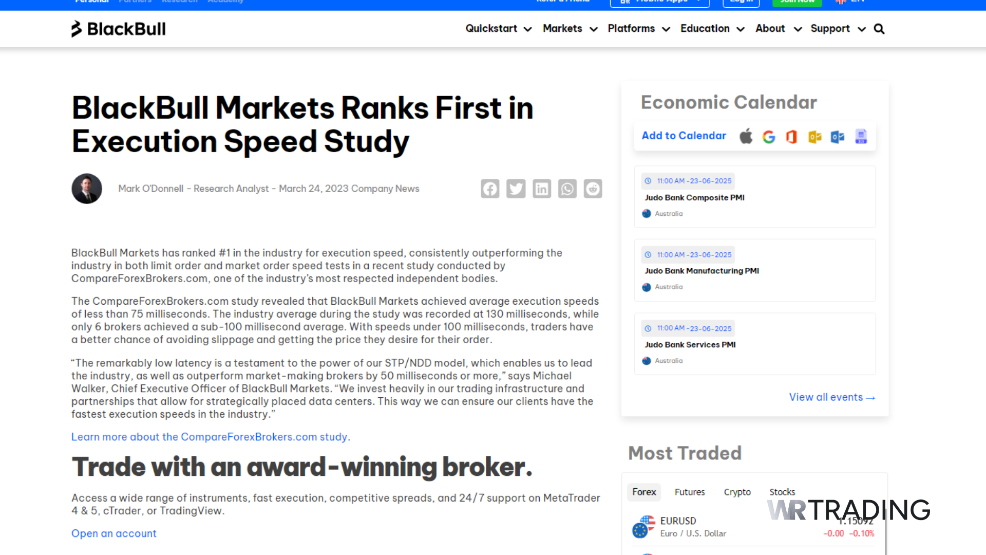 BlackBull Markets Instant Execution Forex Broker