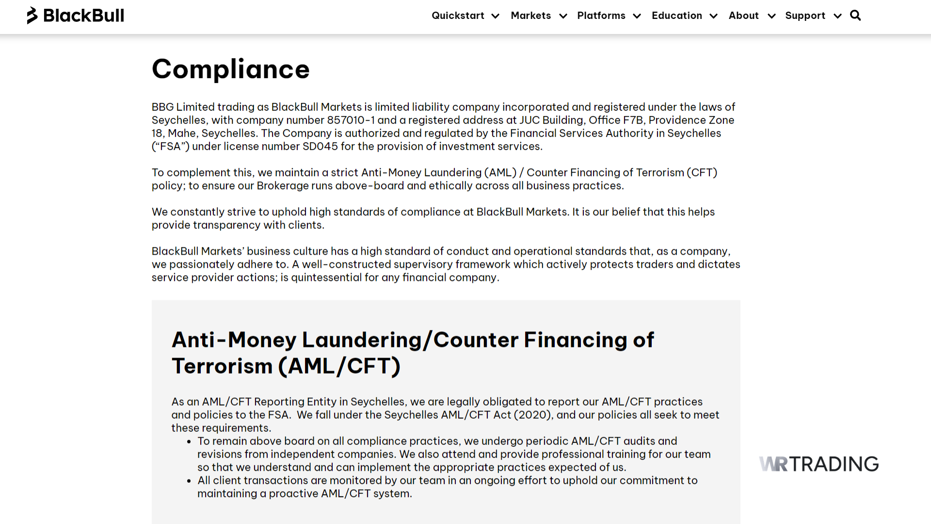 BlackBull Markets Regulation and Compliance