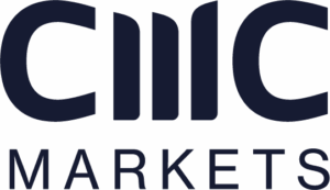 CMC Markets logo in blue font