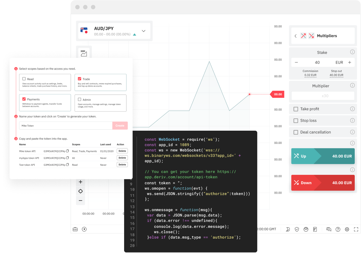 Deriv API for no-code bots