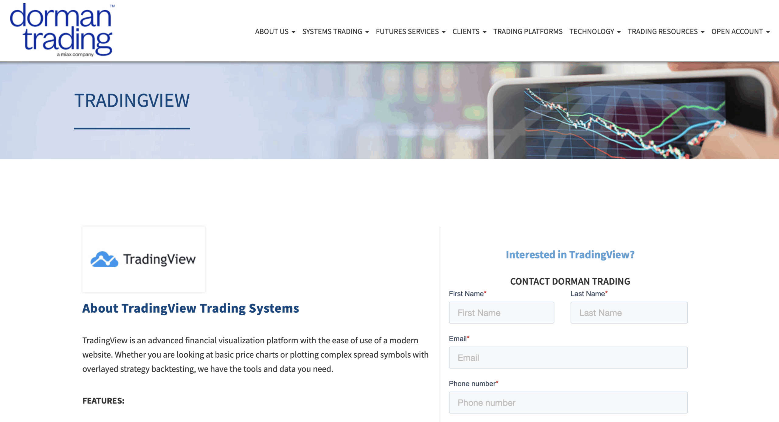 Dorman Trading TradingView Broker