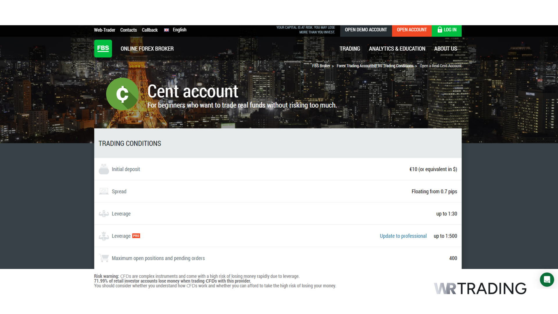 FBS Micro Account Details