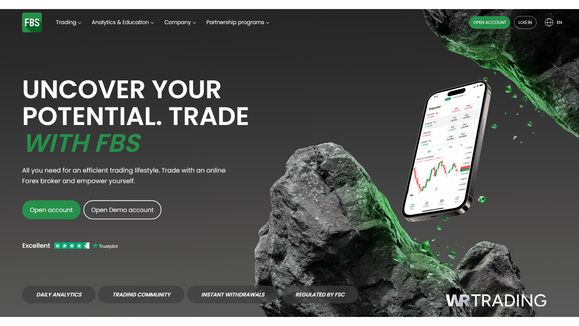FBS Swing Trading Broker Platform