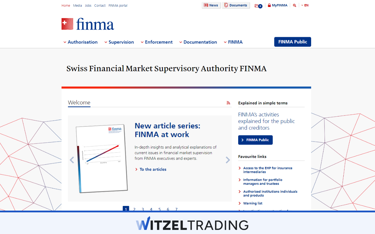 FINMA (the Swiss Financial Market Supervisory Authority)