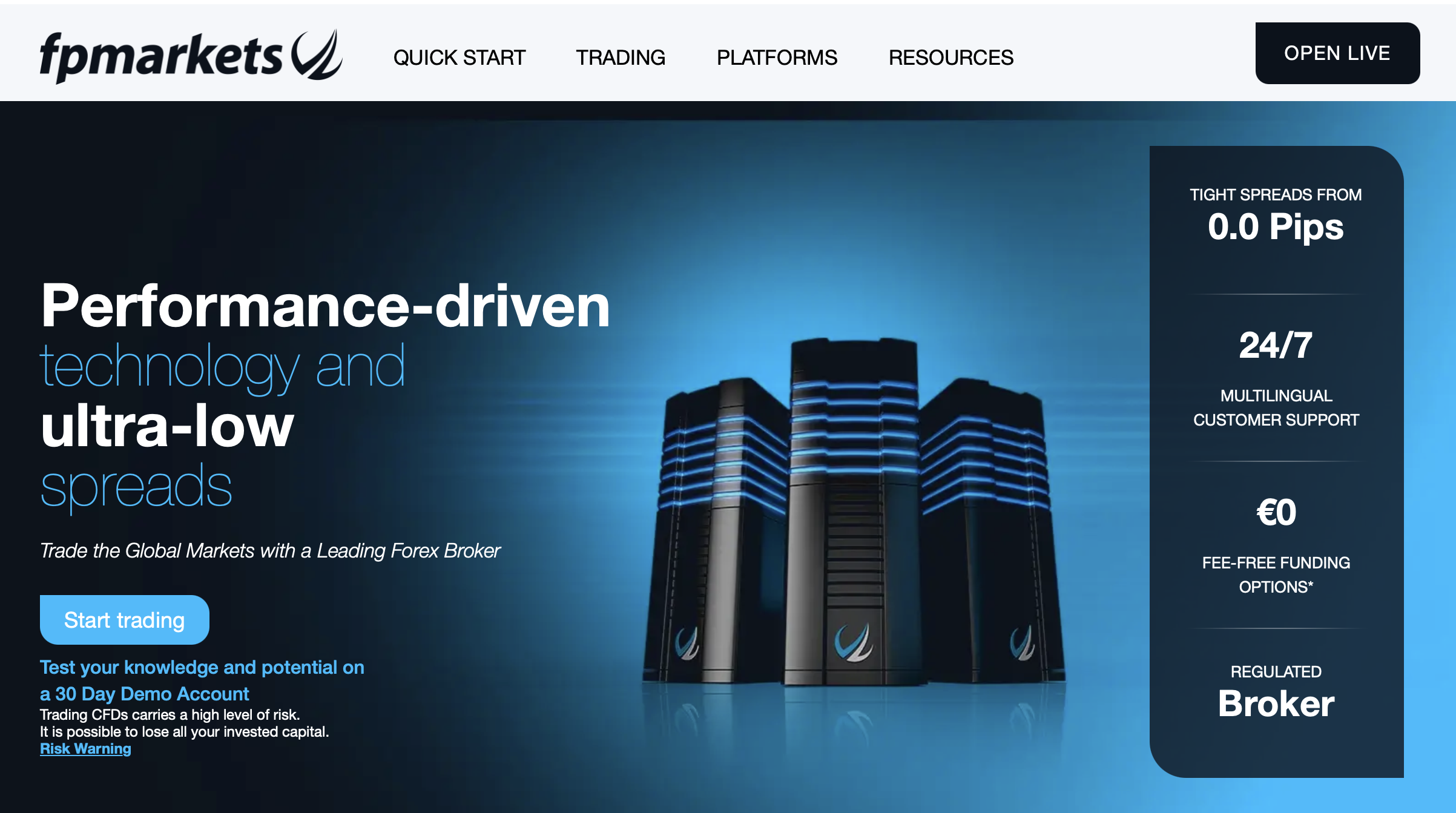 FP Markets EA and Automated Trading Forex Broker