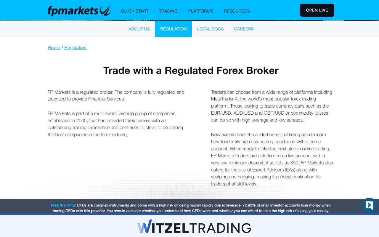 FP Markets Regulation