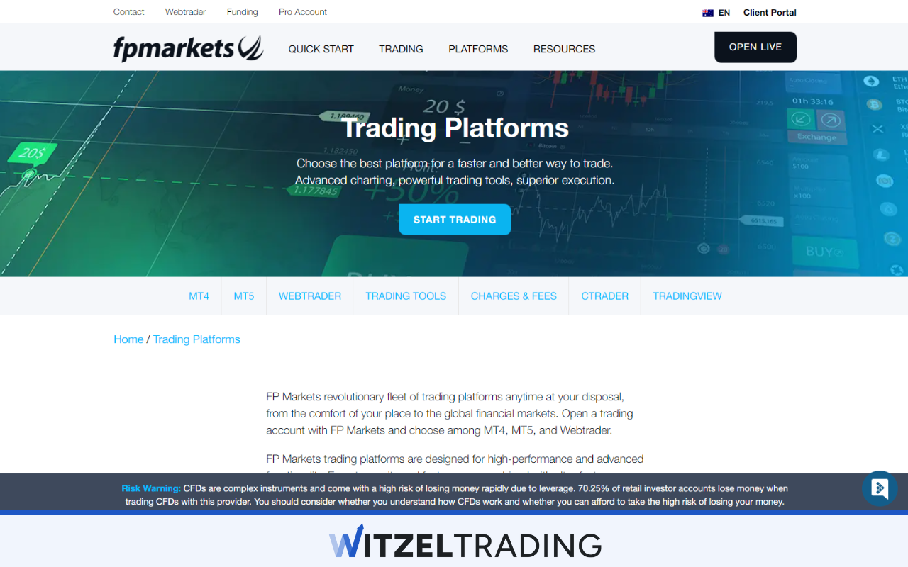 FP Markets - Trading Platforms