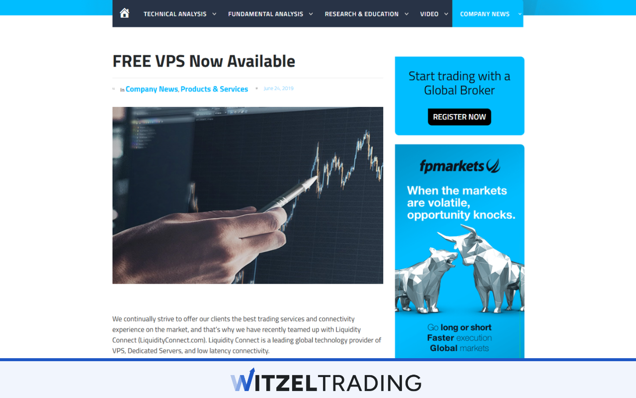 FP Markets VPS Trading