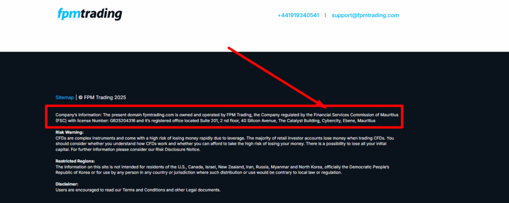 FPM Trading Regulation Notice