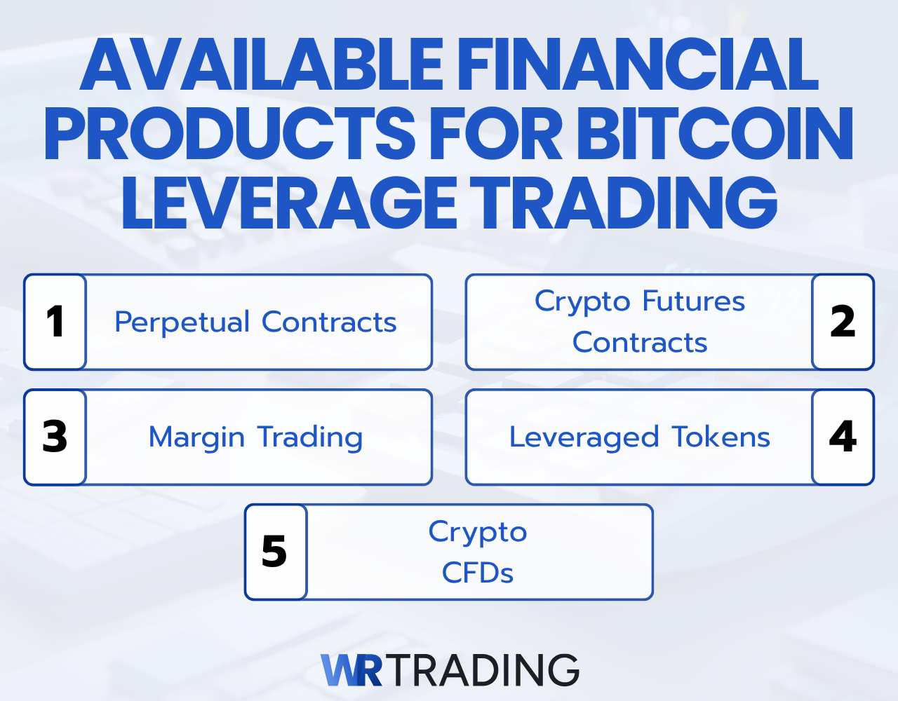 Available Financial Products for Bitcoin Leverage Trading