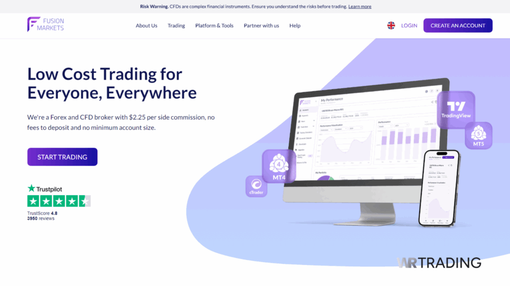 Fusion Markets - Forex Broker with Low Minimum Deposit