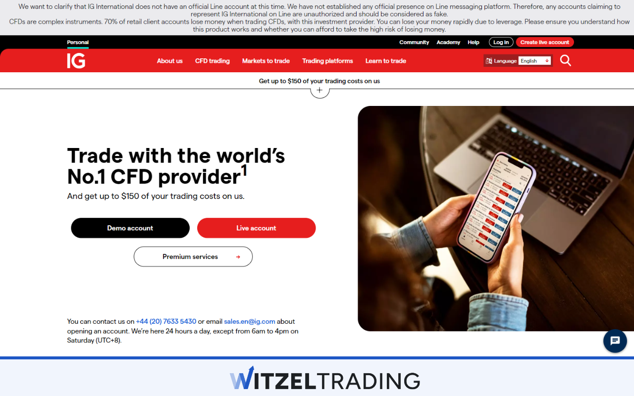 IG Forex Broker with Trading API