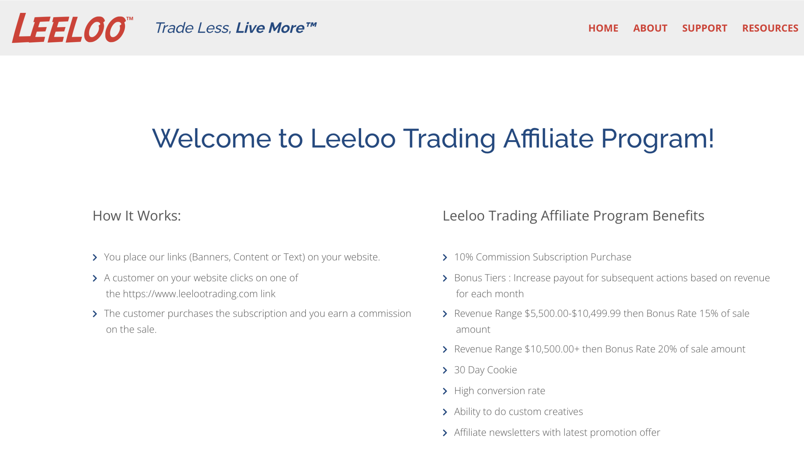 Leeloo Affiliate Program
