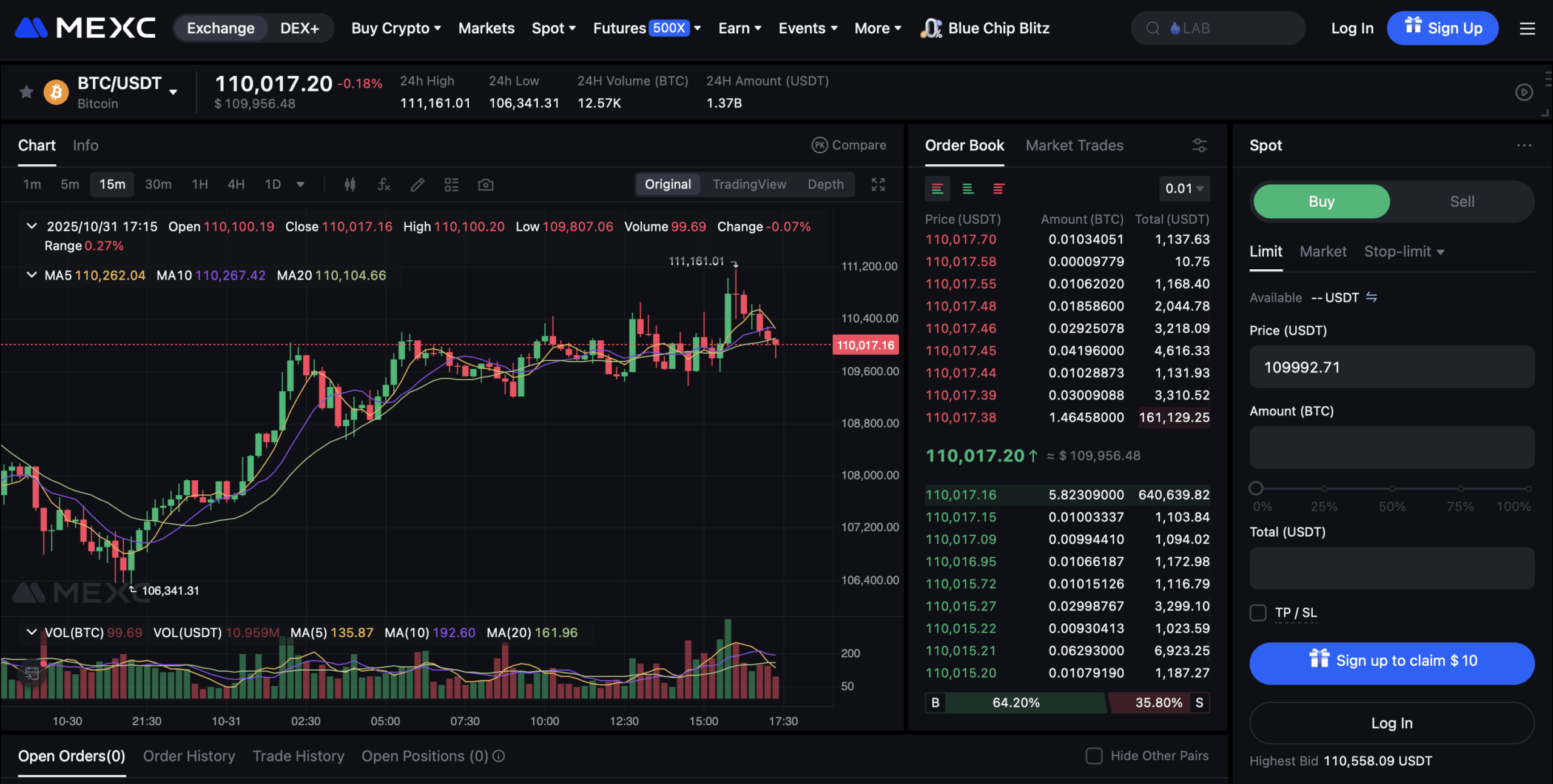 MEXC Crypto Trading Platform
