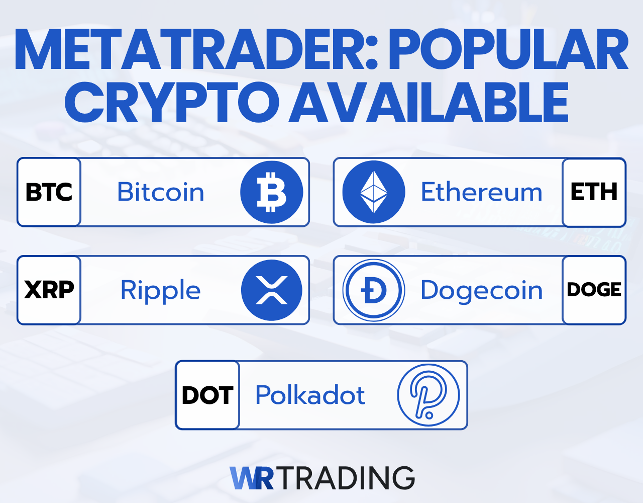 MetaTrader: Popular Crypto Available