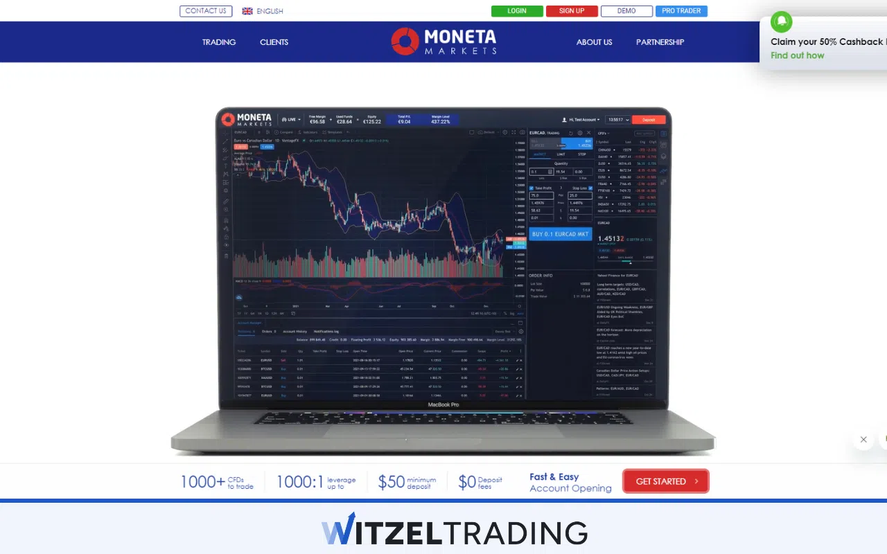 Moneta Markets - Day Trading Broker