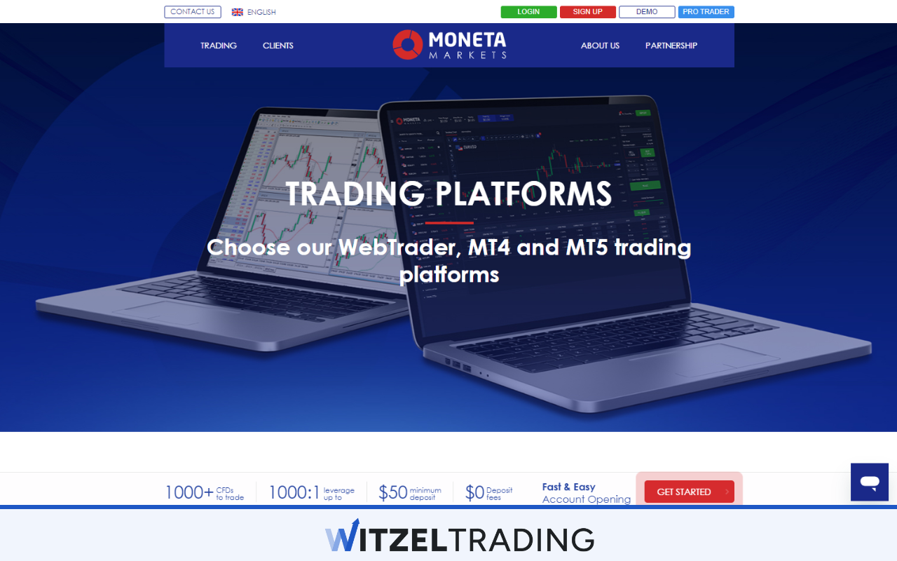 Moneta Markets Trading Platform