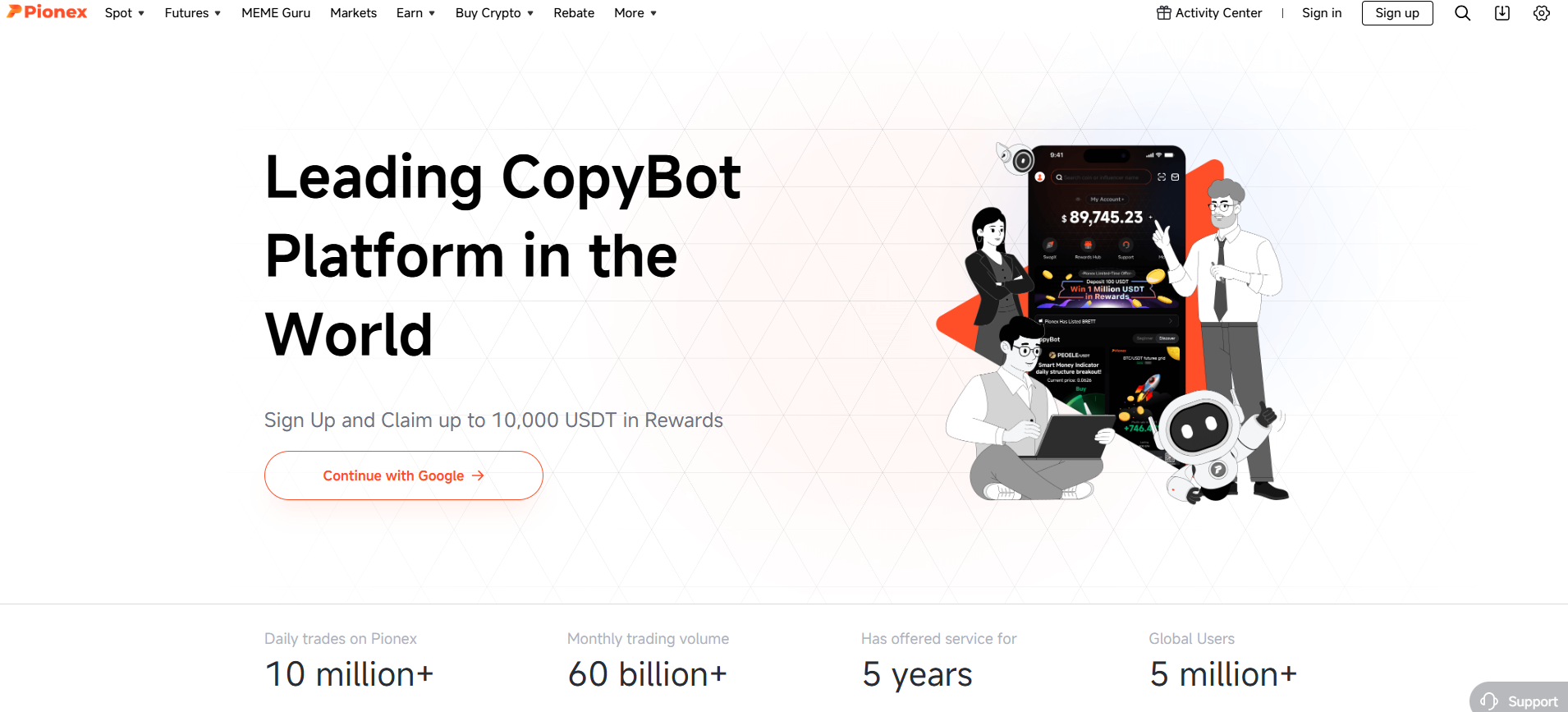 Pionex Website