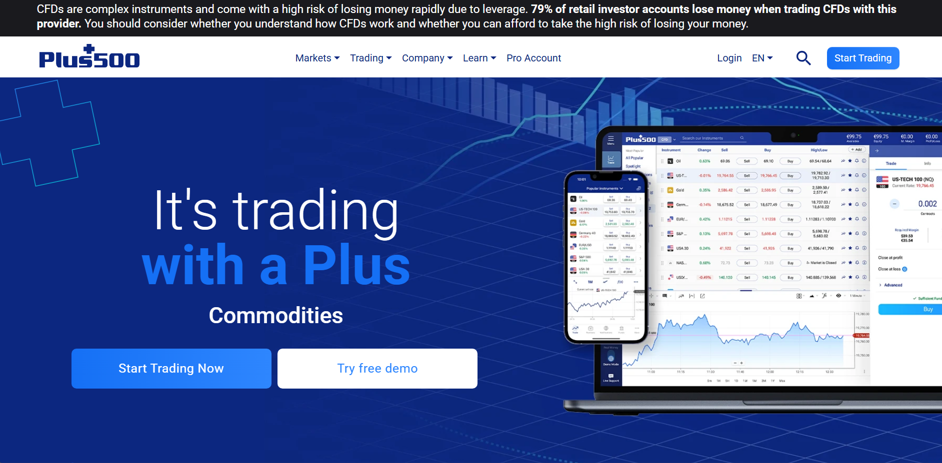 Plus500 - US Forex Broker