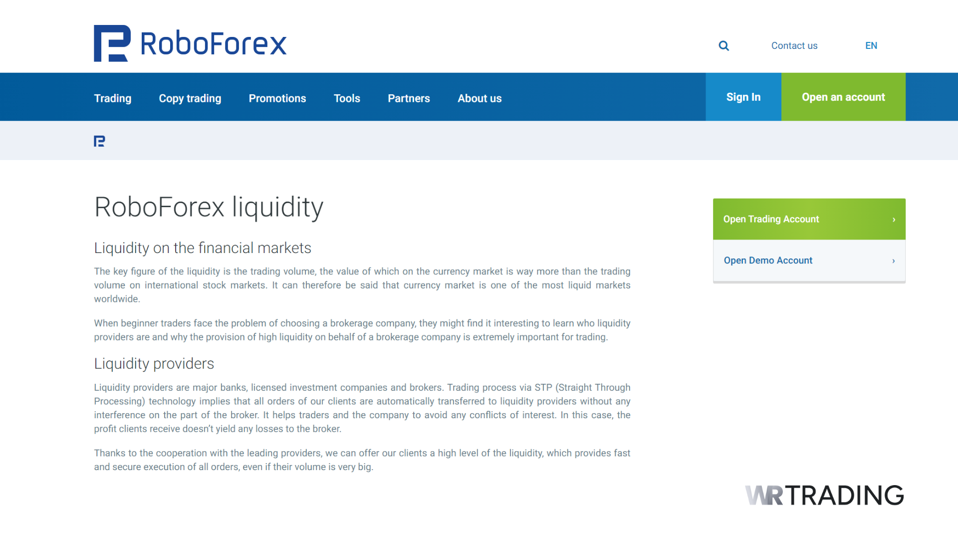 RoboForex STP Forex Broker 