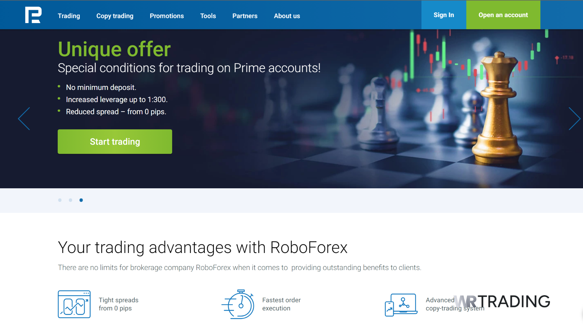 RoboForex Swing Trading Broker Platform