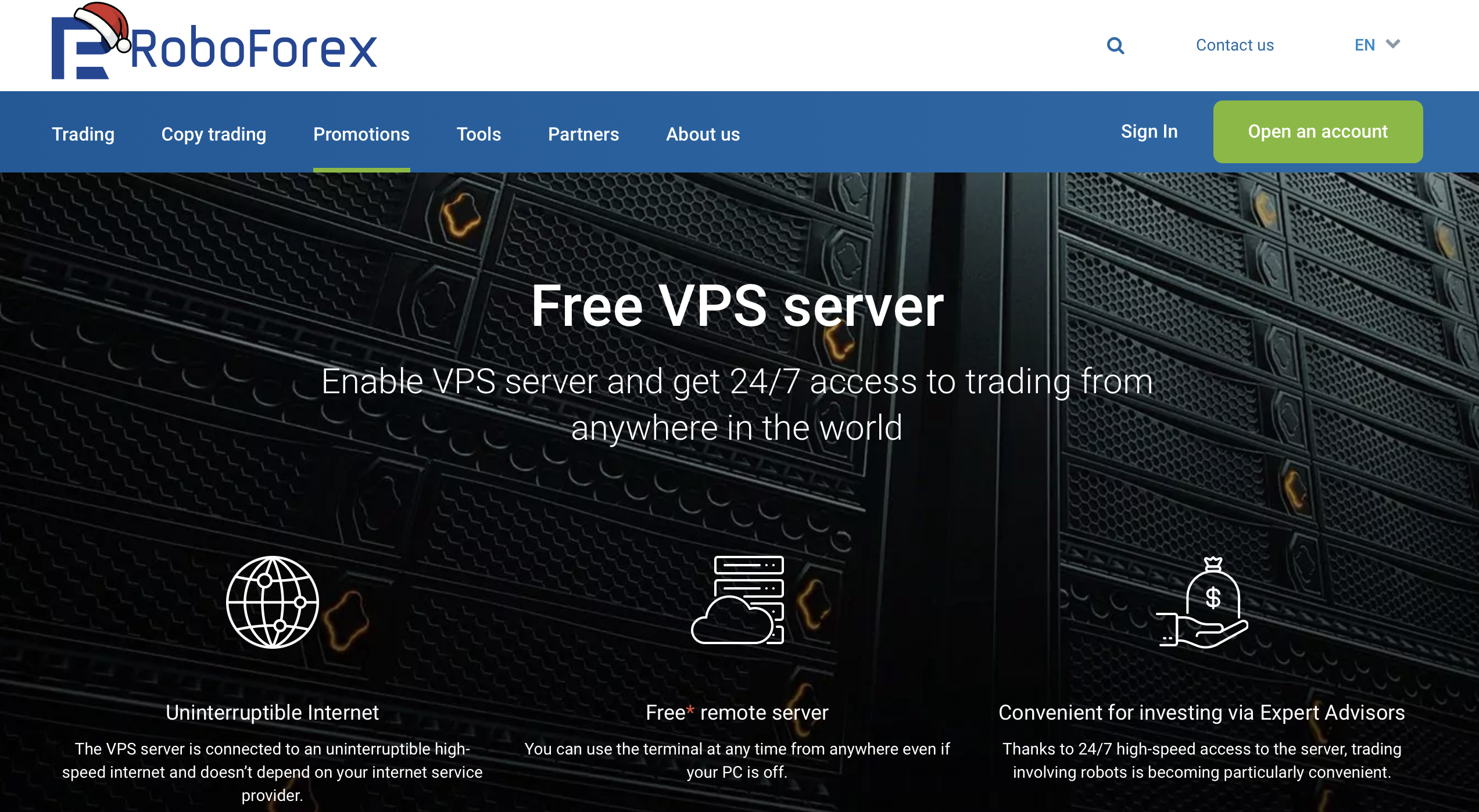 RoboForex VPS