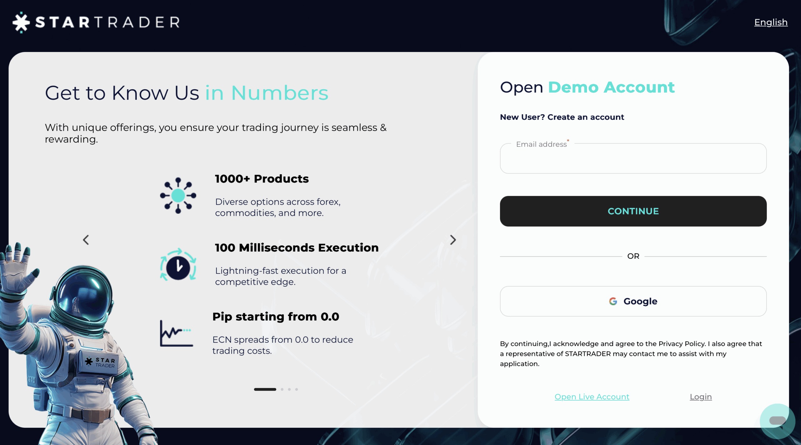 StarTrader - CFD Trading Demo Account