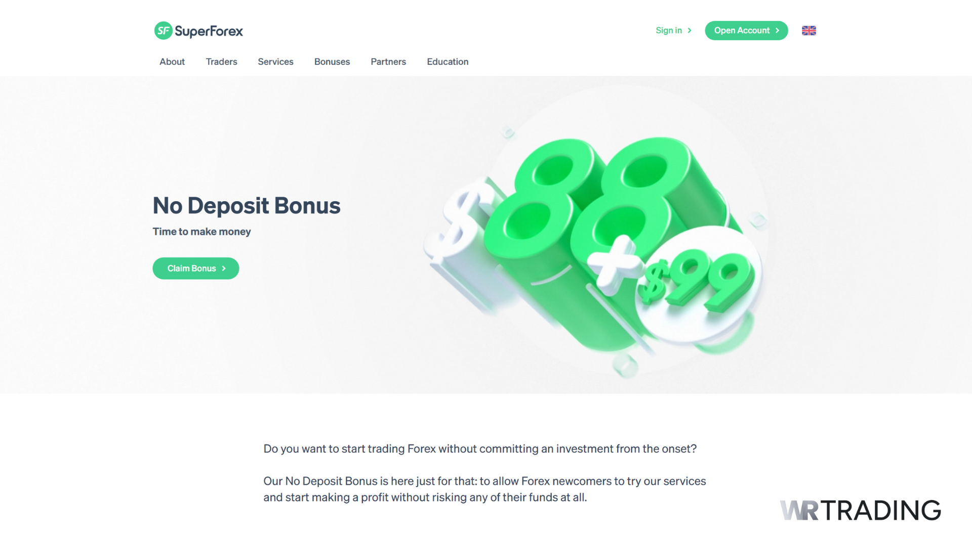 SuperForex No Deposit Bonus Review