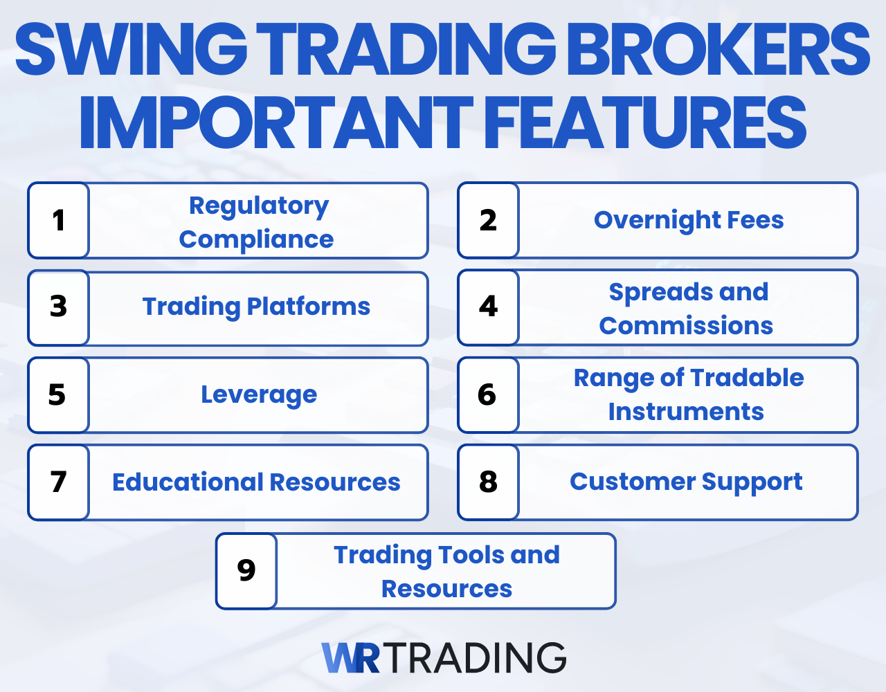 Swing Trading Brokers Features