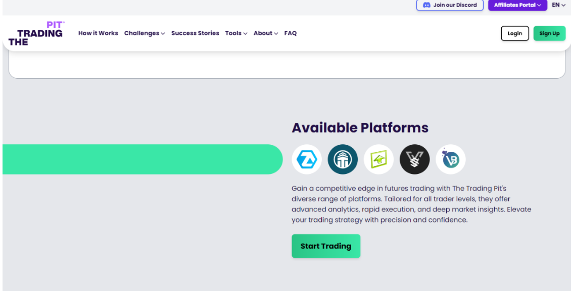 The Trading Pit Platforms