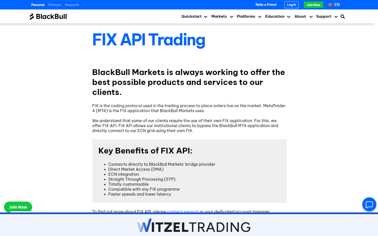 Trading API - BlackBull Markets