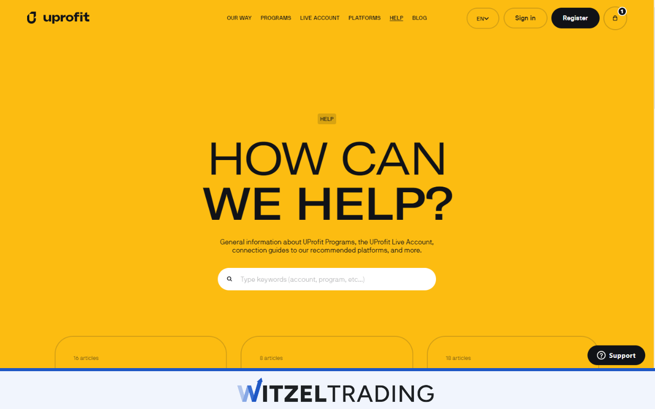 UProfit Support