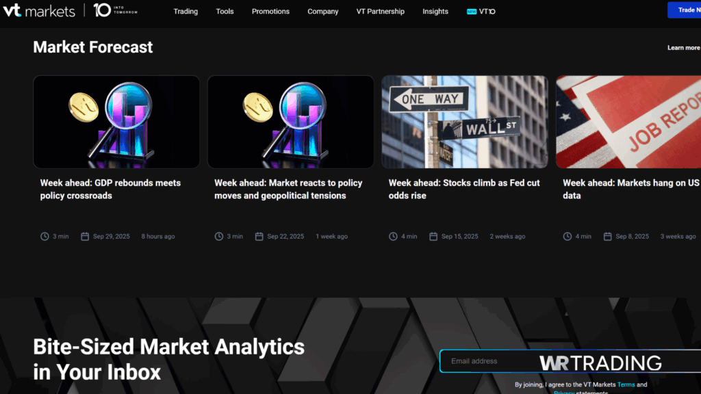 News Trading with VT Markets Markets Analytics