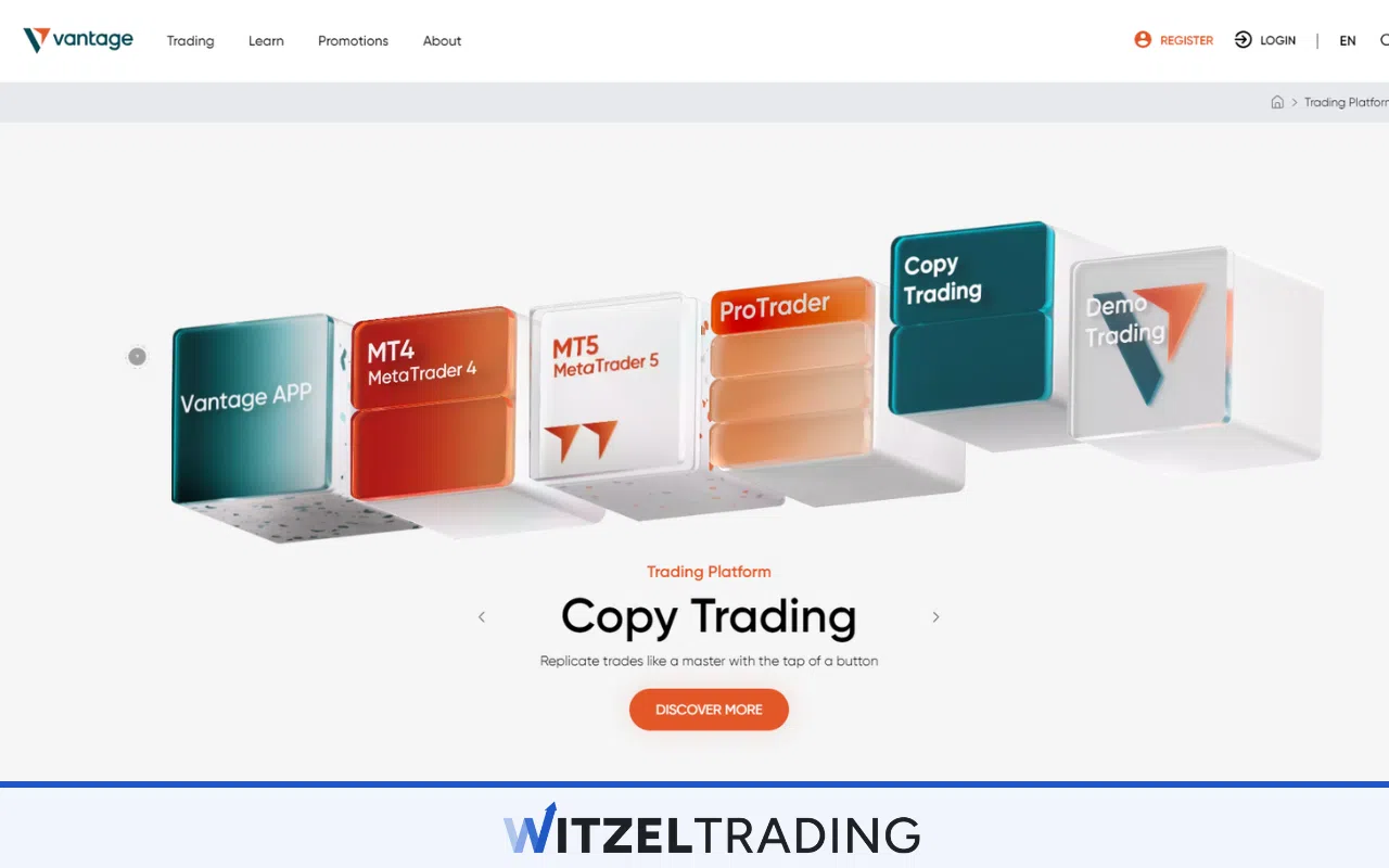 Vantage Markets All Trading Platforms