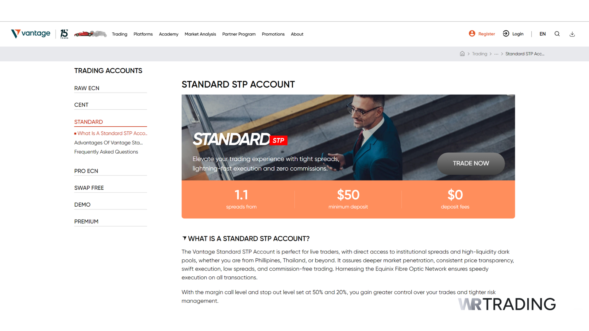 Vantage Markets STP Forex Broker 