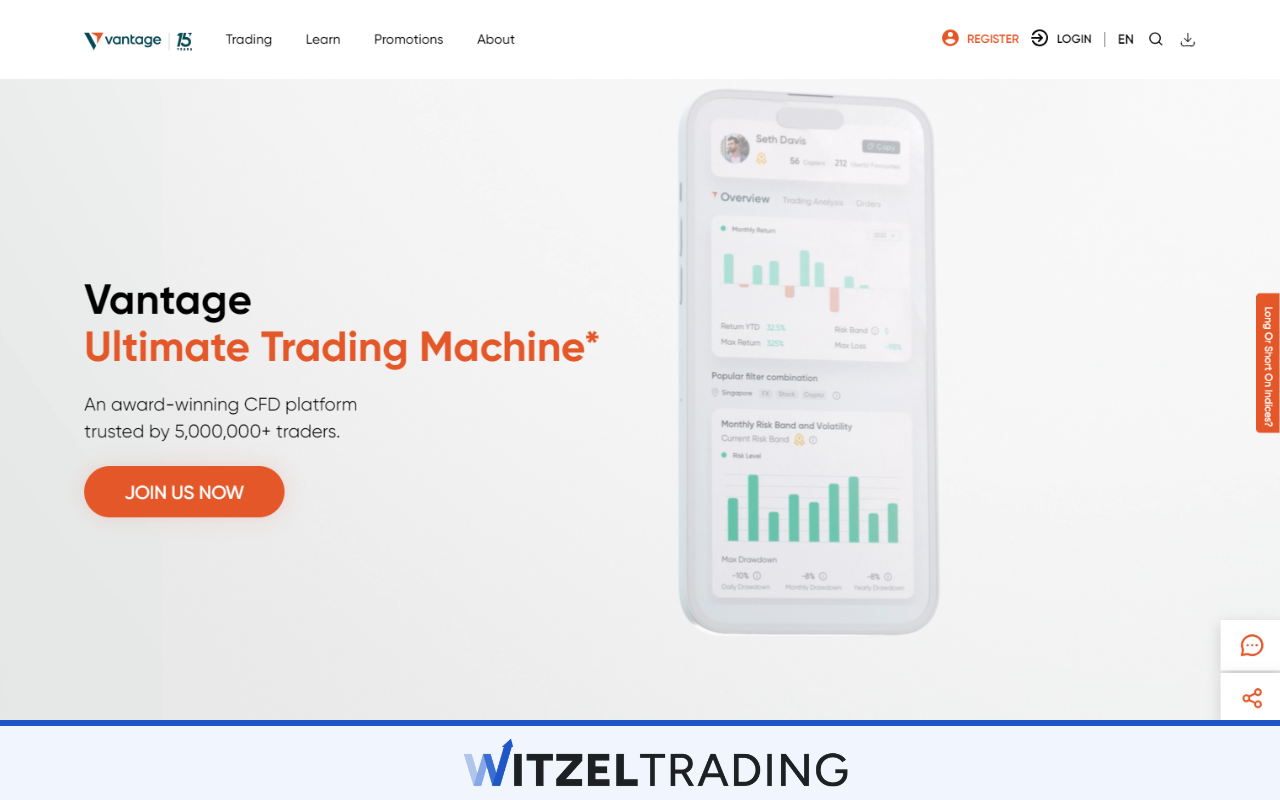 Vantage Markets - Oil Trading Broker (WTIBrent)