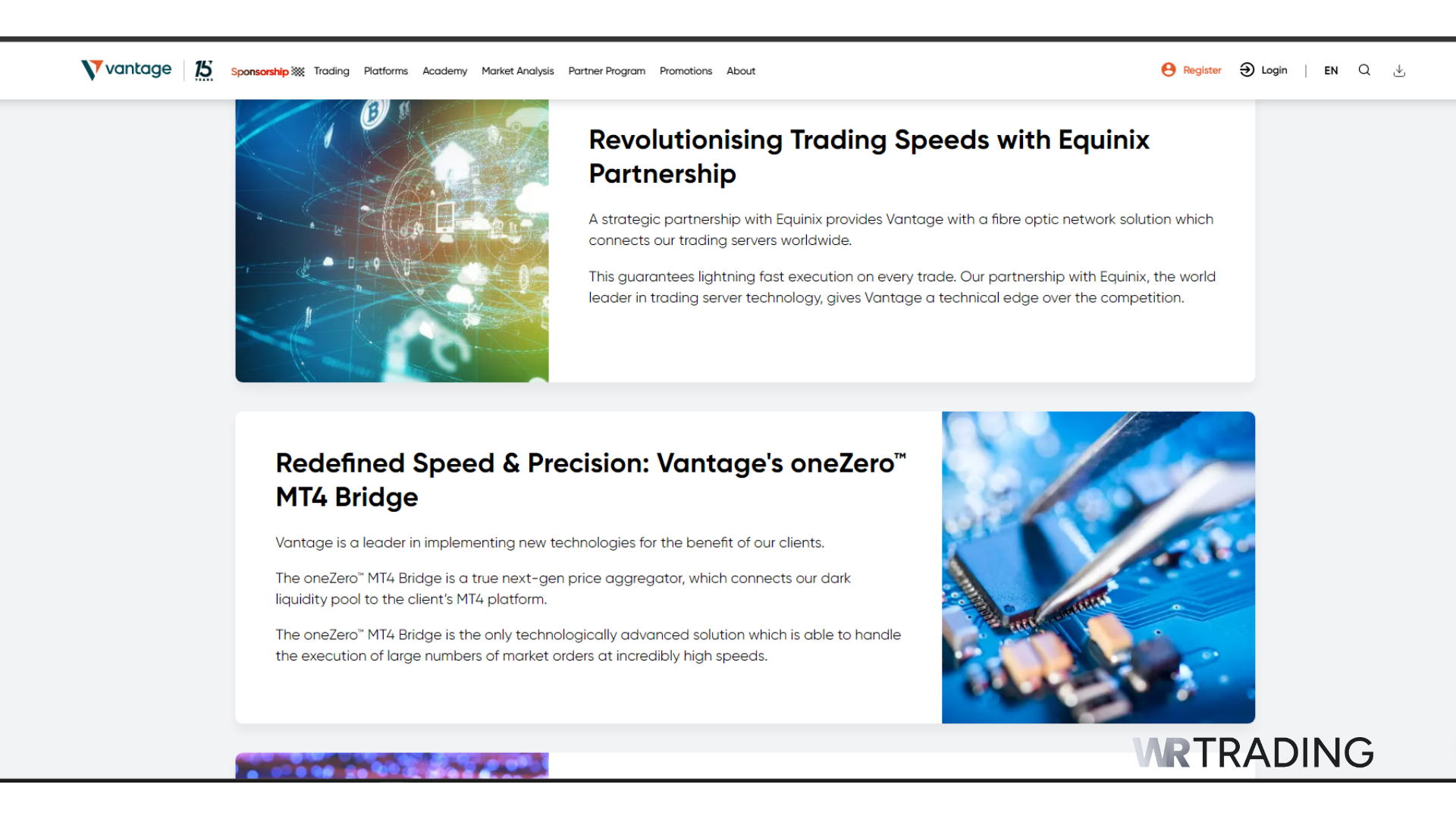 Vantage Markets Instant Execution Forex Broker