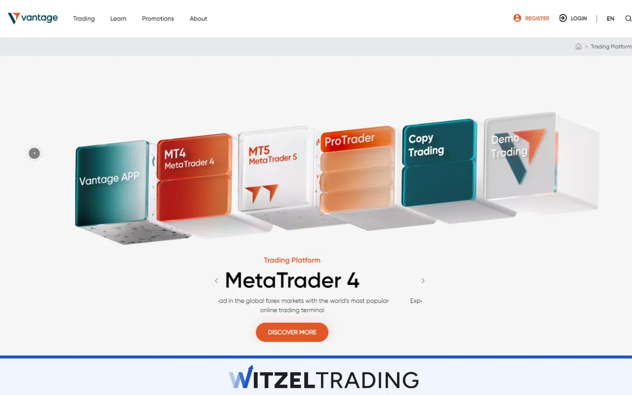 Vantage Markets Trading Platforms