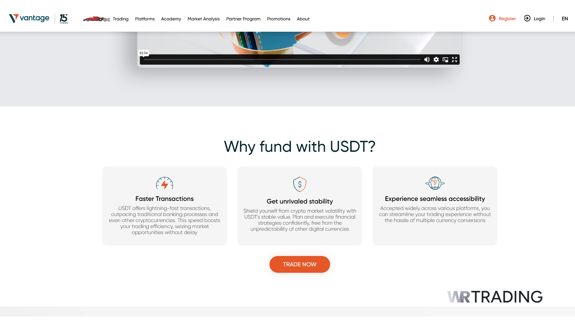 Vantage Markets Best Forex Brokers Crypto Payment Method