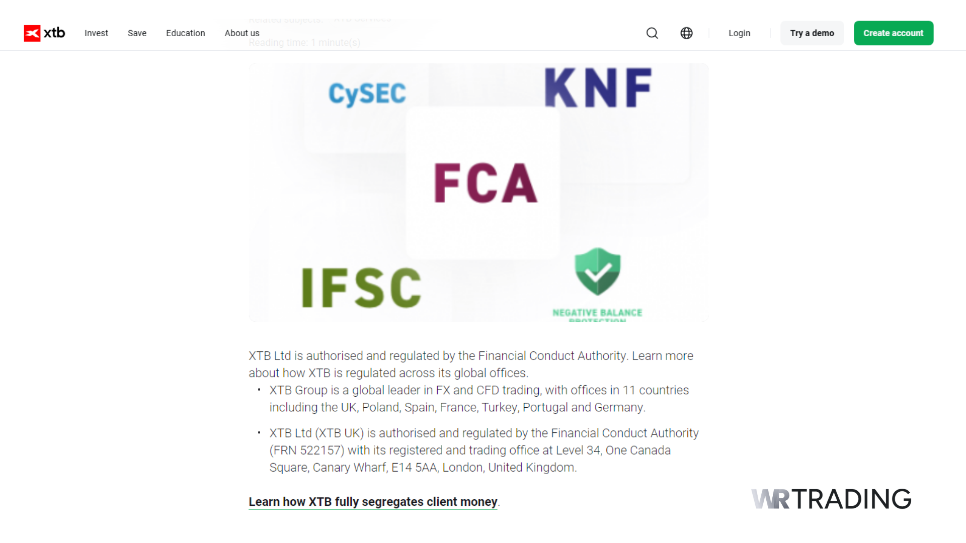 XTB Best FCA Regulated Forex Broker