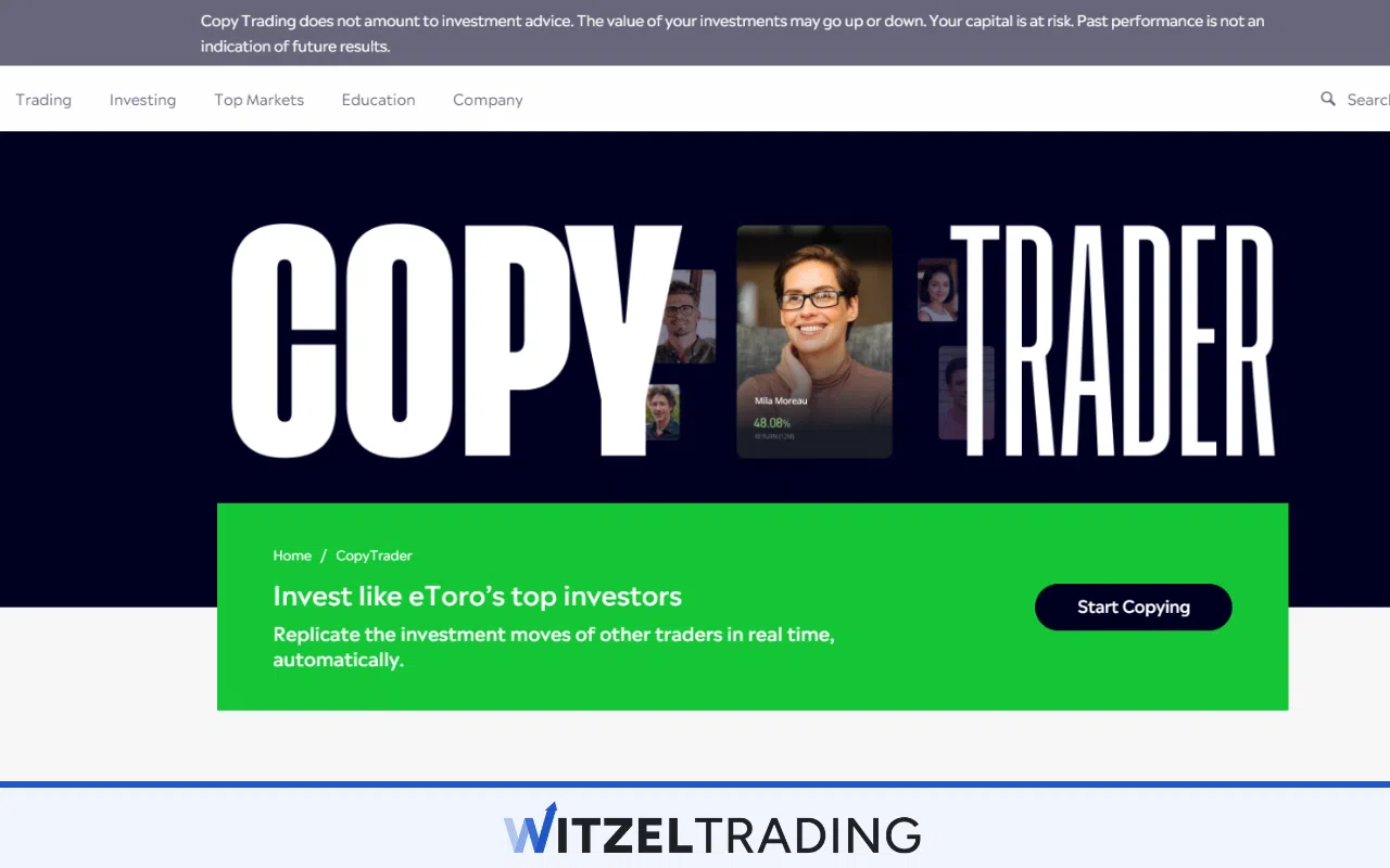 eToro Copy Trading