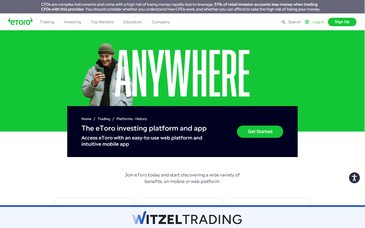eToro Trading Platform