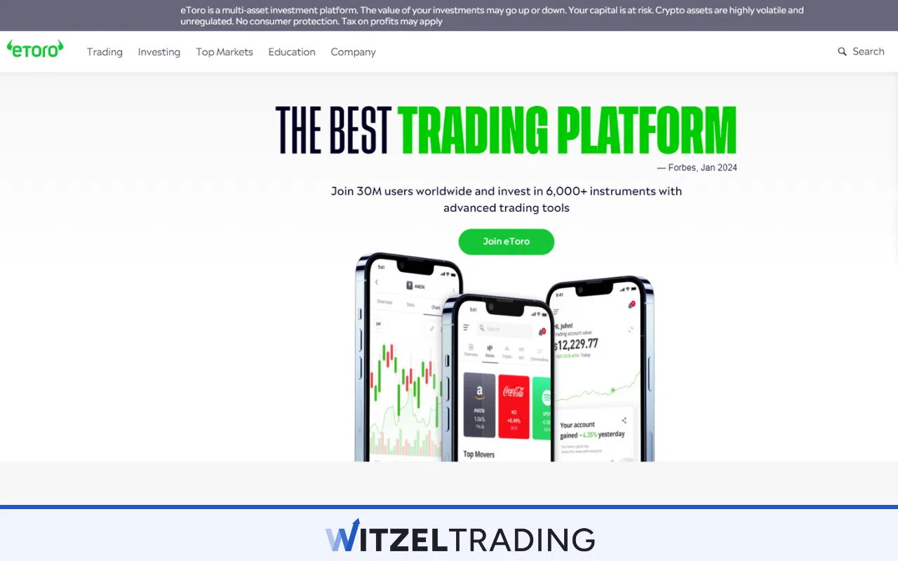 eToro Website